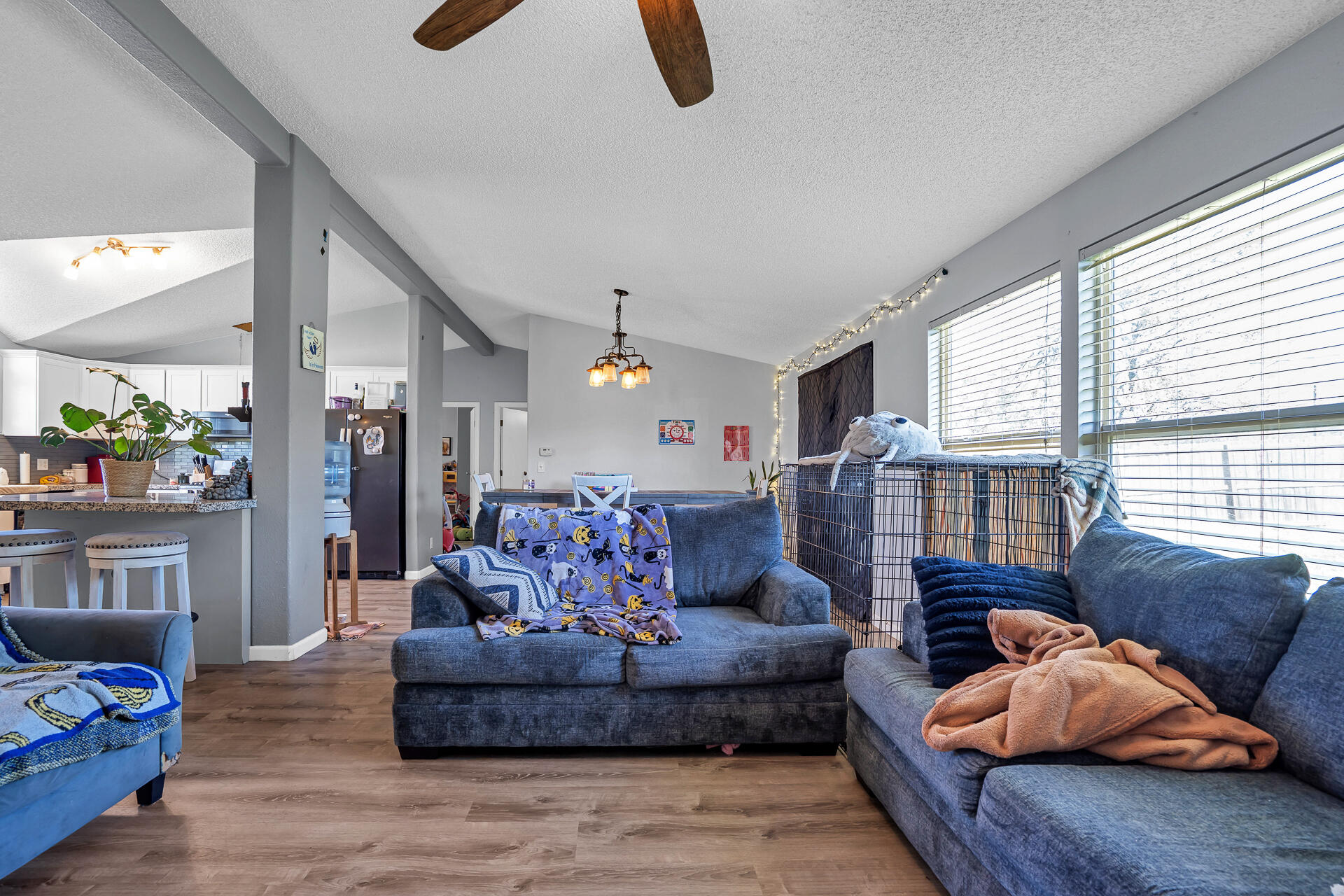 27127 Swede Creek Road Oak Run, CA 96069 - Photo 15 of 33 a living room with furniture and a large window