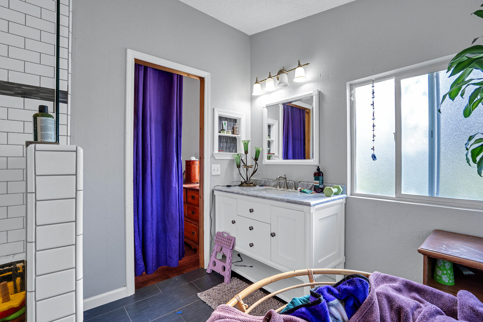 27127 Swede Creek Road Oak Run, CA 96069 - Photo 22 of 33 a bedroom with a bed and a mirror on the dresser