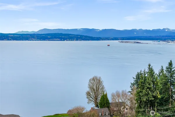 a view of lake and mountain view