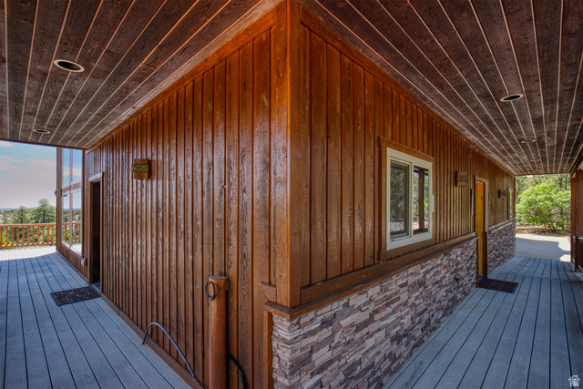 755 South Zion Ridge Drive Orderville, UT 84758 - Photo 24 of 84 View of wooden porch