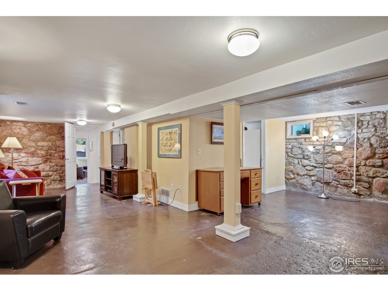 956 Grant Place Boulder, CO 80302 - Photo 22 of 32 basement rec. room space