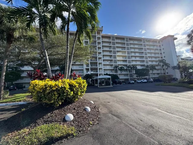 a building view with swimming pool