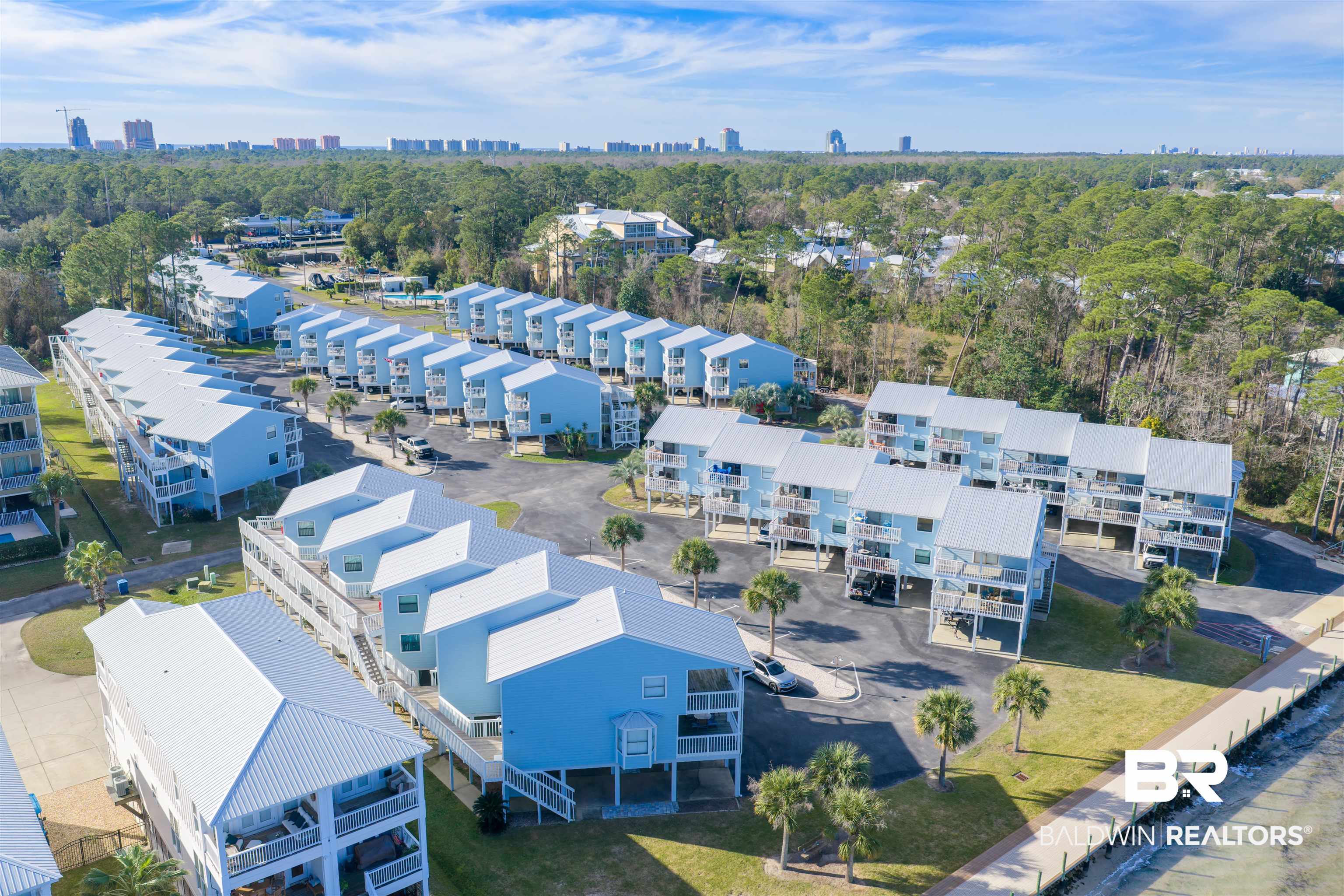 25861 Canal Road, Unit 3 Orange Beach, AL 36561 - Photo 2 of 40 Bird's eye view of city skyline
