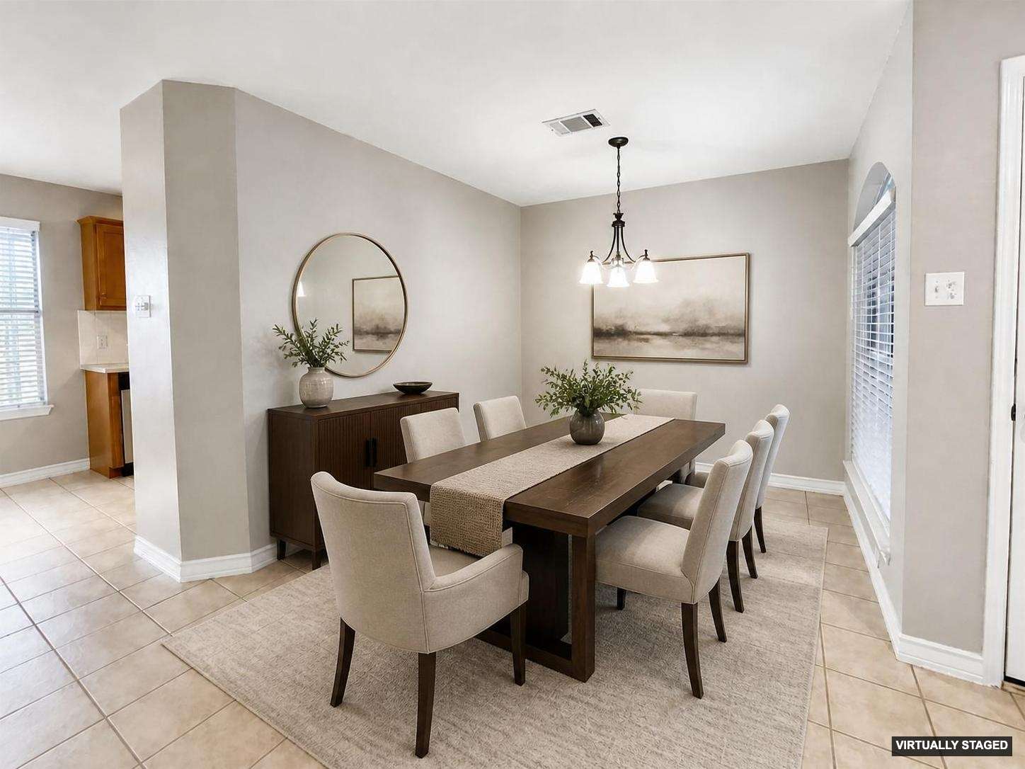 14828 Single Trace Austin, TX 78728 - Photo 7 of 30 Spacious dining area featuring neutral wall tones and tile flooring