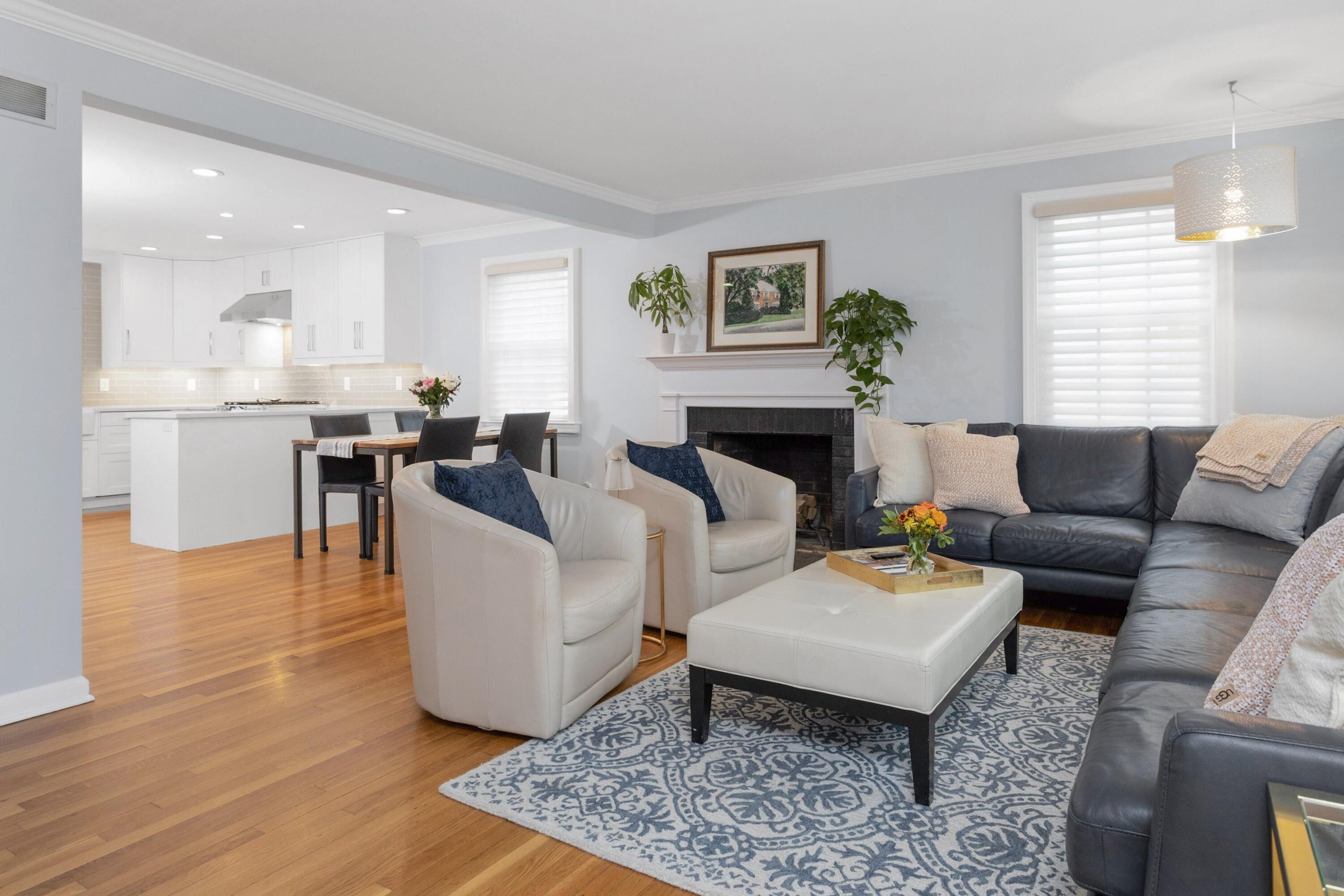 103 Hollow Tree Ridge Road Darien, CT 06820 - Photo 7 of 35 a living room with furniture and a wooden floor