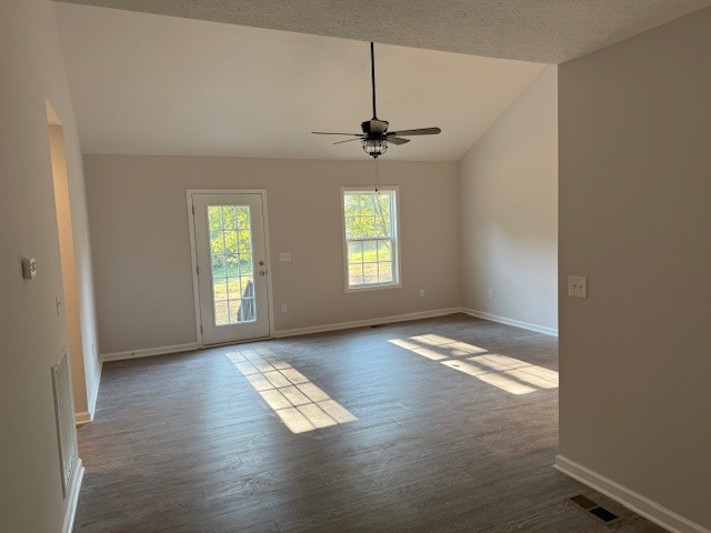 4214 Riley Creek Road Normandy, TN 37360 - Photo 21 of 46 a view of empty room with wooden floor and fan