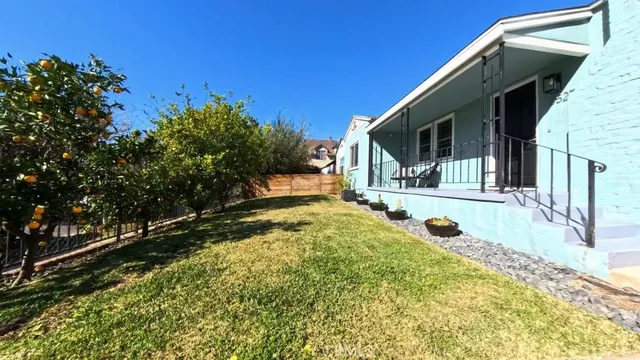 a view of outdoor space and yard