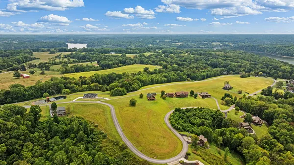 a view of a swimming pool from a balcony