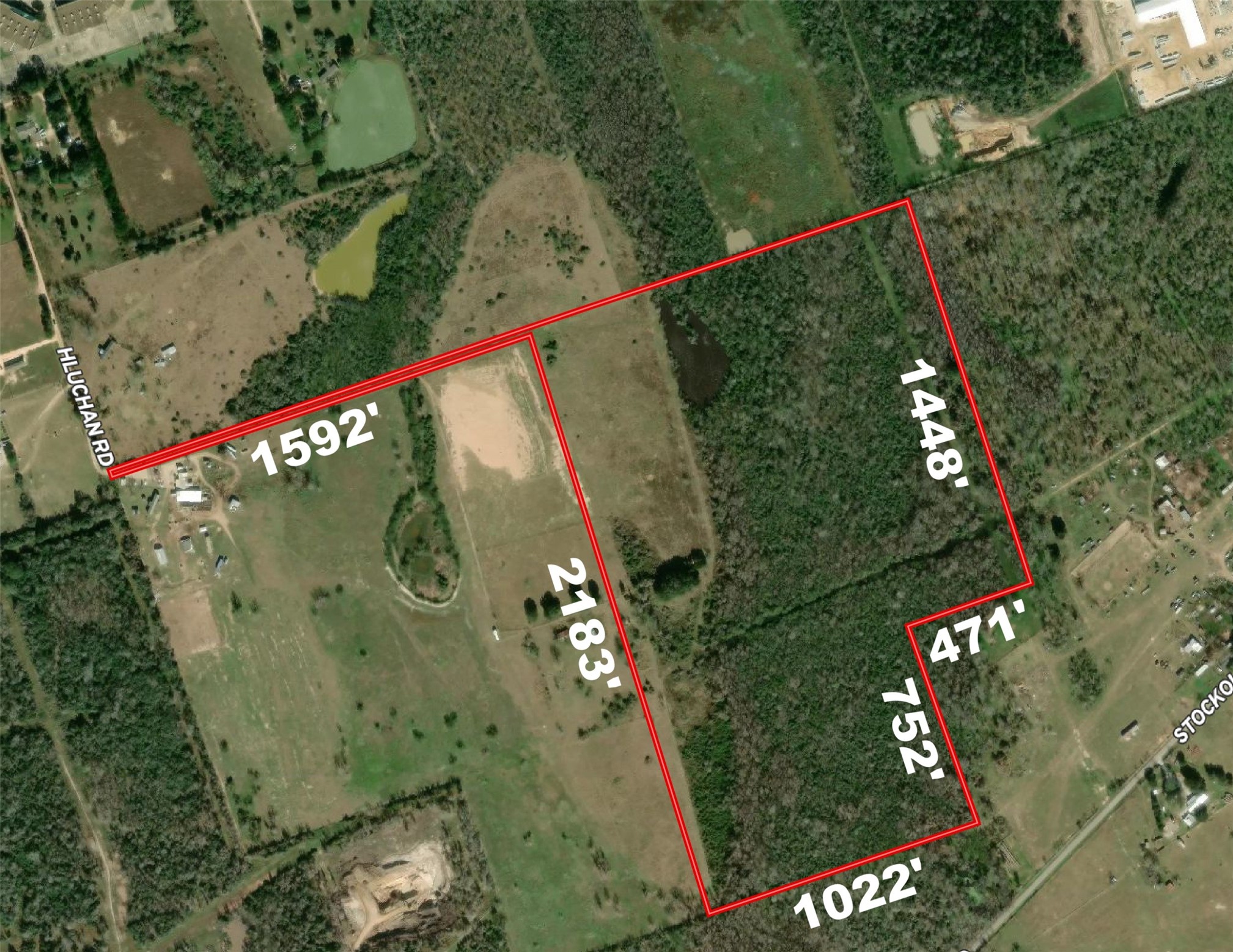 1966 Hluchan Road Sealy, TX 77474 - Photo 13 of 16 an aerial view of a tennis court