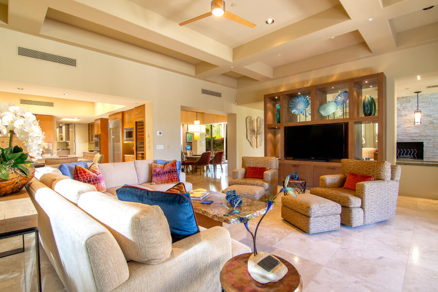 630 North Cahuilla Road Palm Springs, CA 92262 - Photo 22 of 65 a living room with furniture and a flat screen tv