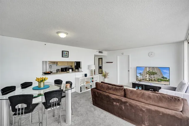 a view of a lake with building in front of it