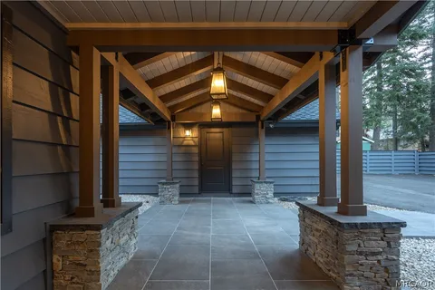 a view of a house with a garage