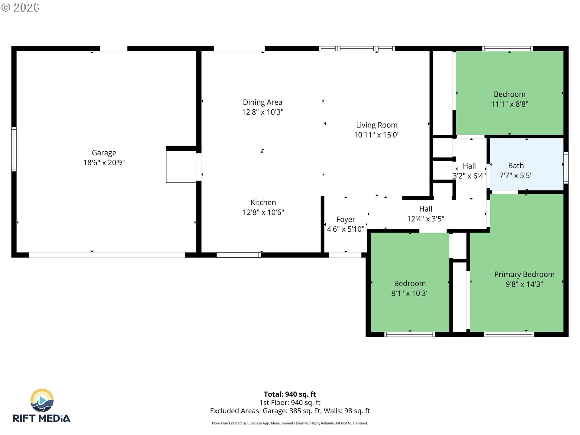 1758 Rainbow Drive Springfield, OR 97477 - Photo 27 of 27 Floor Plan