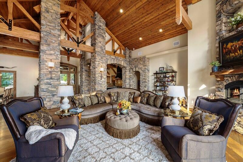 35650 Pyramid Peak Road Mountain Center, CA 92561 - Photo 14 of 58 a living room with furniture and a large window