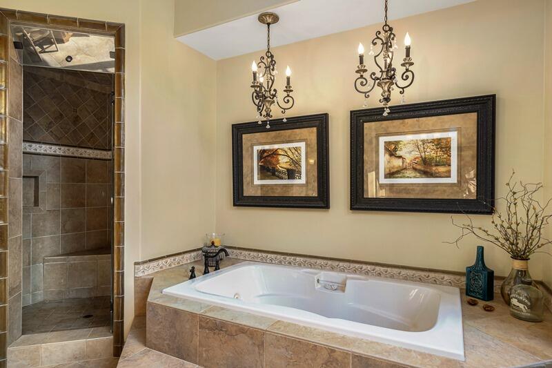 35650 Pyramid Peak Road Mountain Center, CA 92561 - Photo 29 of 58 a bathroom with a bathtub and shower