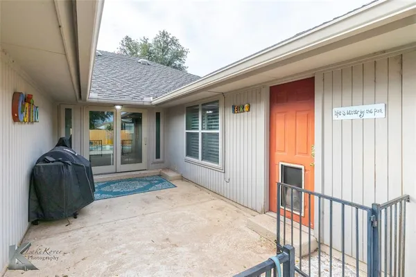 a view of a entryway door of the house