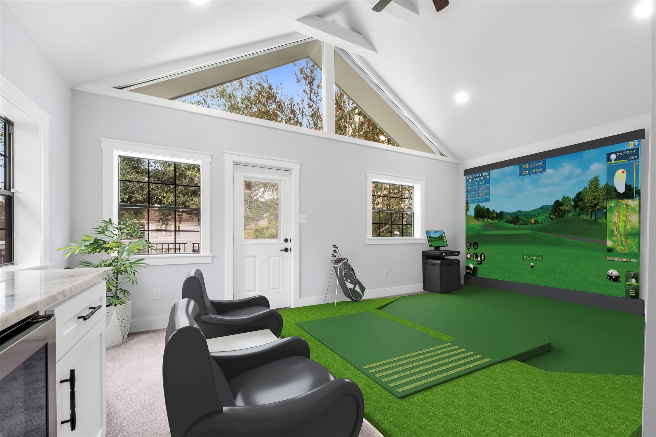 1723 Albans Road Houston, TX 77005 - Photo 36 of 50 a living room with furniture and a swimming pool