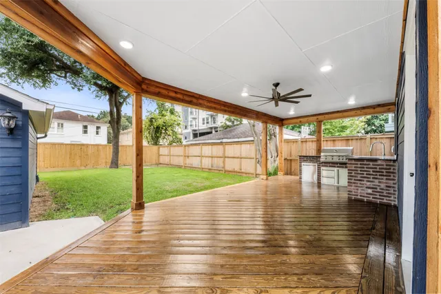 a view of outdoor space with deck