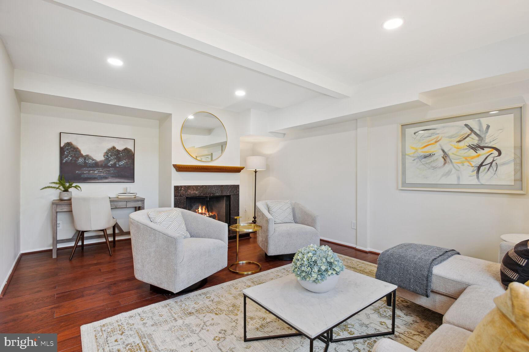 11316 Links Court Reston, VA 20190 - Photo 10 of 28 Cozy Wood Burning Fireplace in Living Room