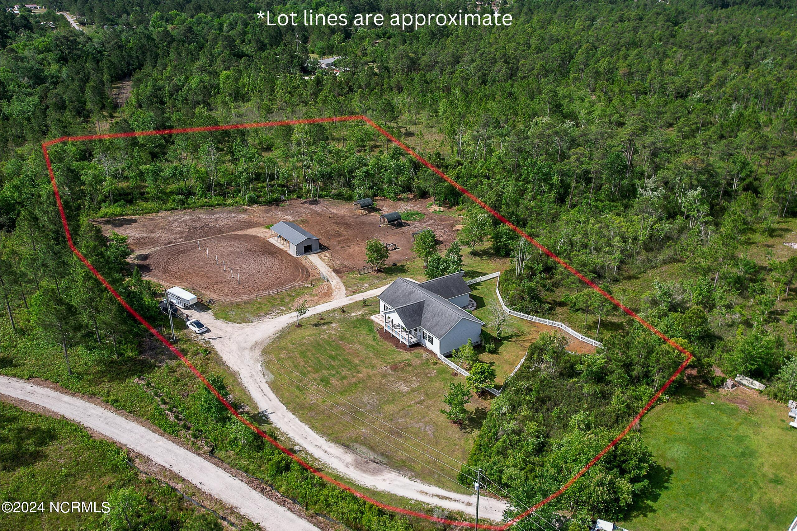 238-240 Pilchers Branch Road Holly Ridge, NC 28445 - Photo 29 of 33 Lot lines are for reference only. Please refer to plat.