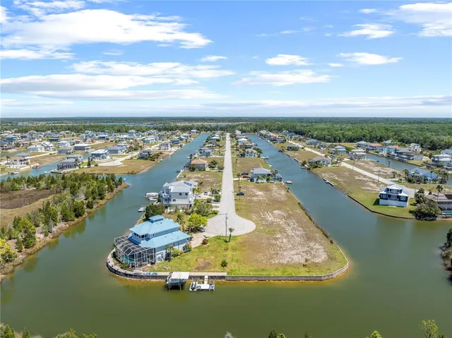 a view of a city with an ocean