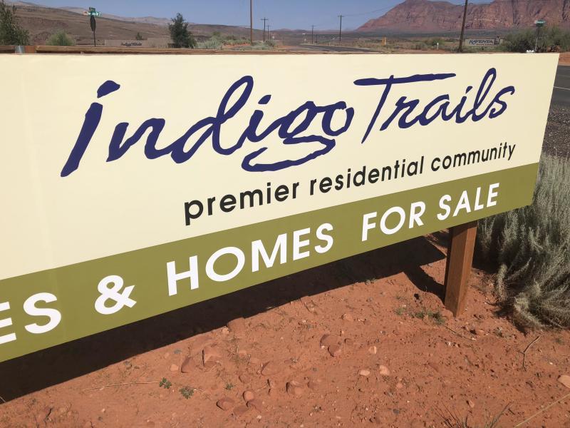 Indigo Way, Unit 17 Ivins, UT 84738 - Photo 1 of 1 INDIGO TRAILS SIGN