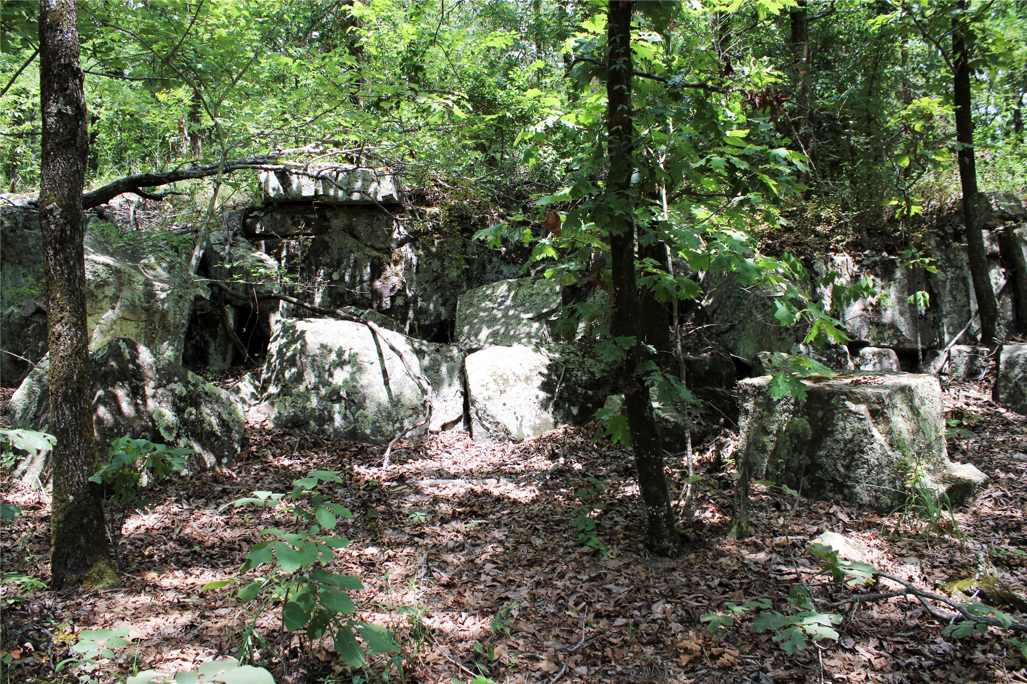 Buffalo Mountain Road Talihina, OK 74571 - Photo 22 of 25 Natural rock outcroppings and varied terrain define this wooded property