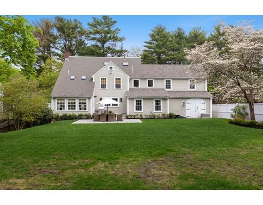 50 Garrison Road Hingham, MA 02043 - Photo 30 of 30 a aerial view of a house next to a big yard and large trees
