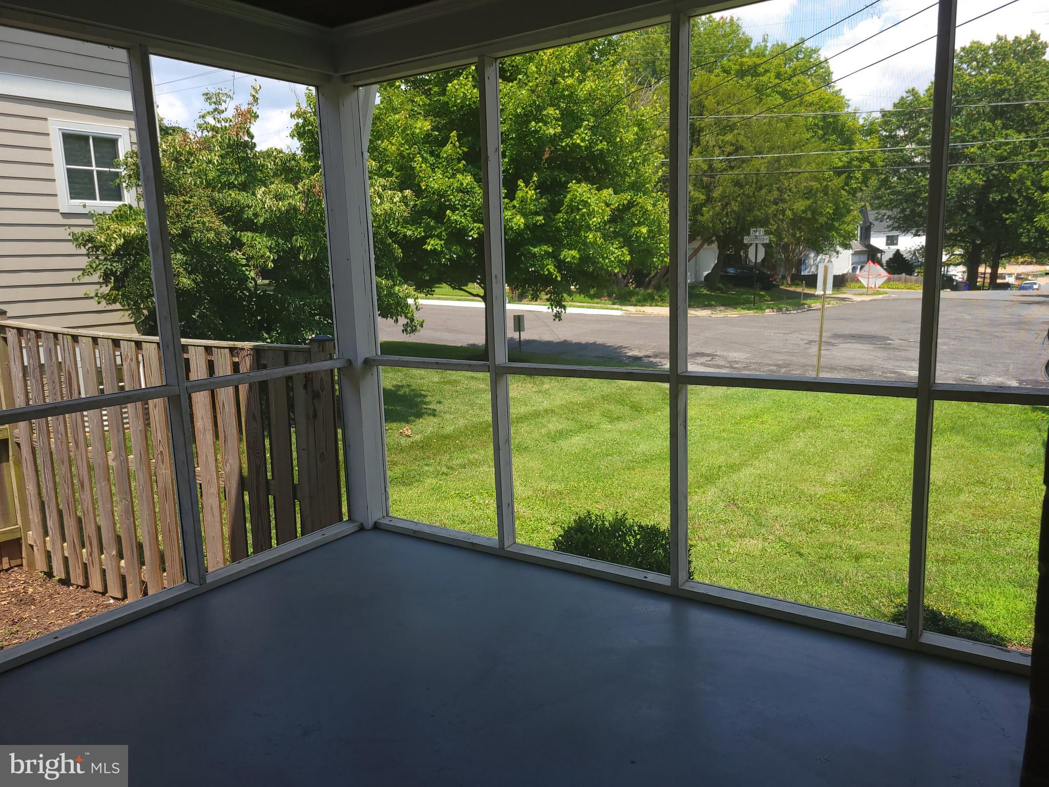 2250 North Quantico Street Arlington, VA 22205 - Photo 22 of 47 a view of a garden from a balcony