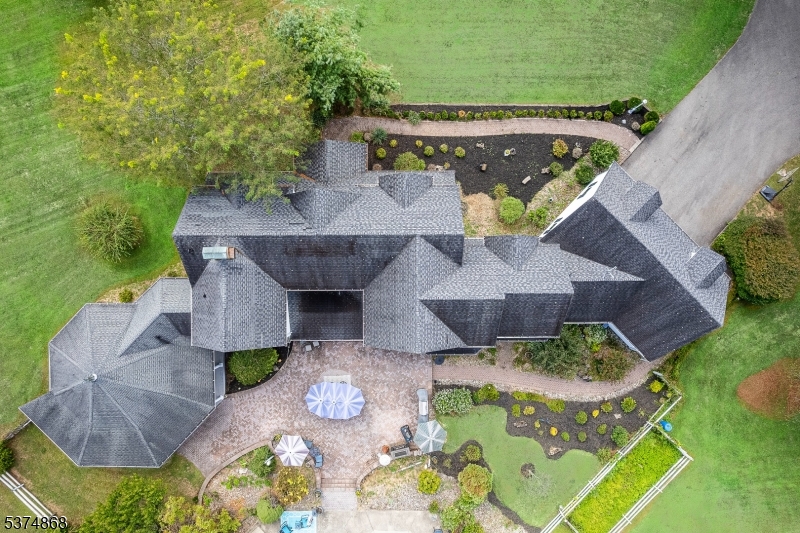334 West Valley Brook Road Califon, NJ 07830 - Photo 32 of 44 an aerial view of a house with yard swimming pool and outdoor seating