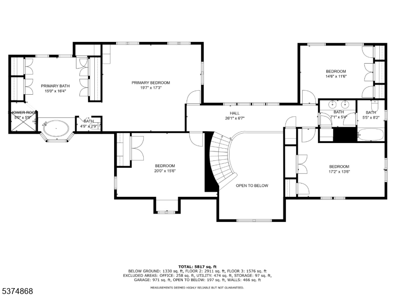 334 West Valley Brook Road Califon, NJ 07830 - Photo 42 of 44 a picture of a floor plan