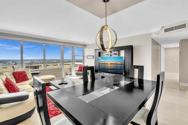 a view of kitchen dining room and wooden floor