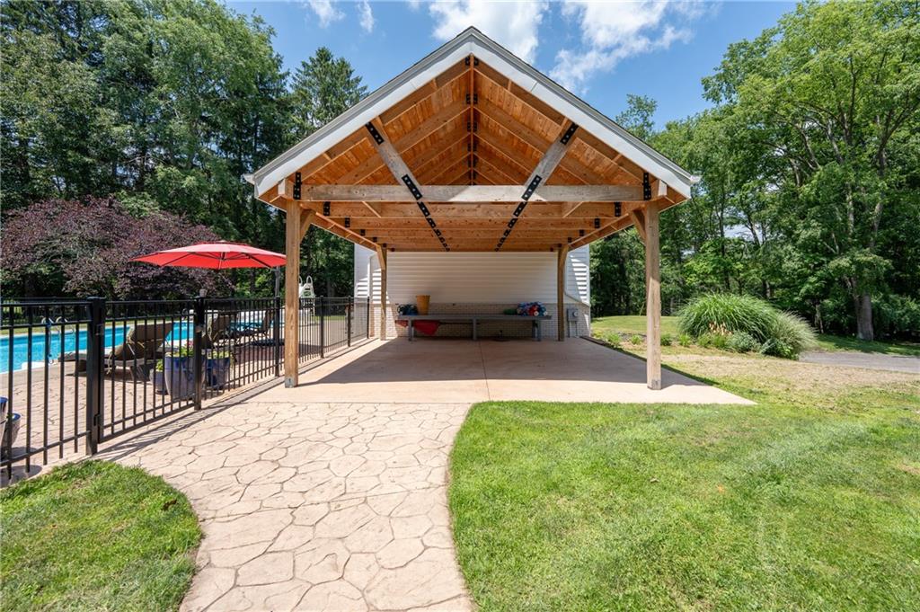 16 McDowell Road Ligonier Township, PA 15658 - Photo 39 of 50 Covered Patio/Carport area just off of the pool.