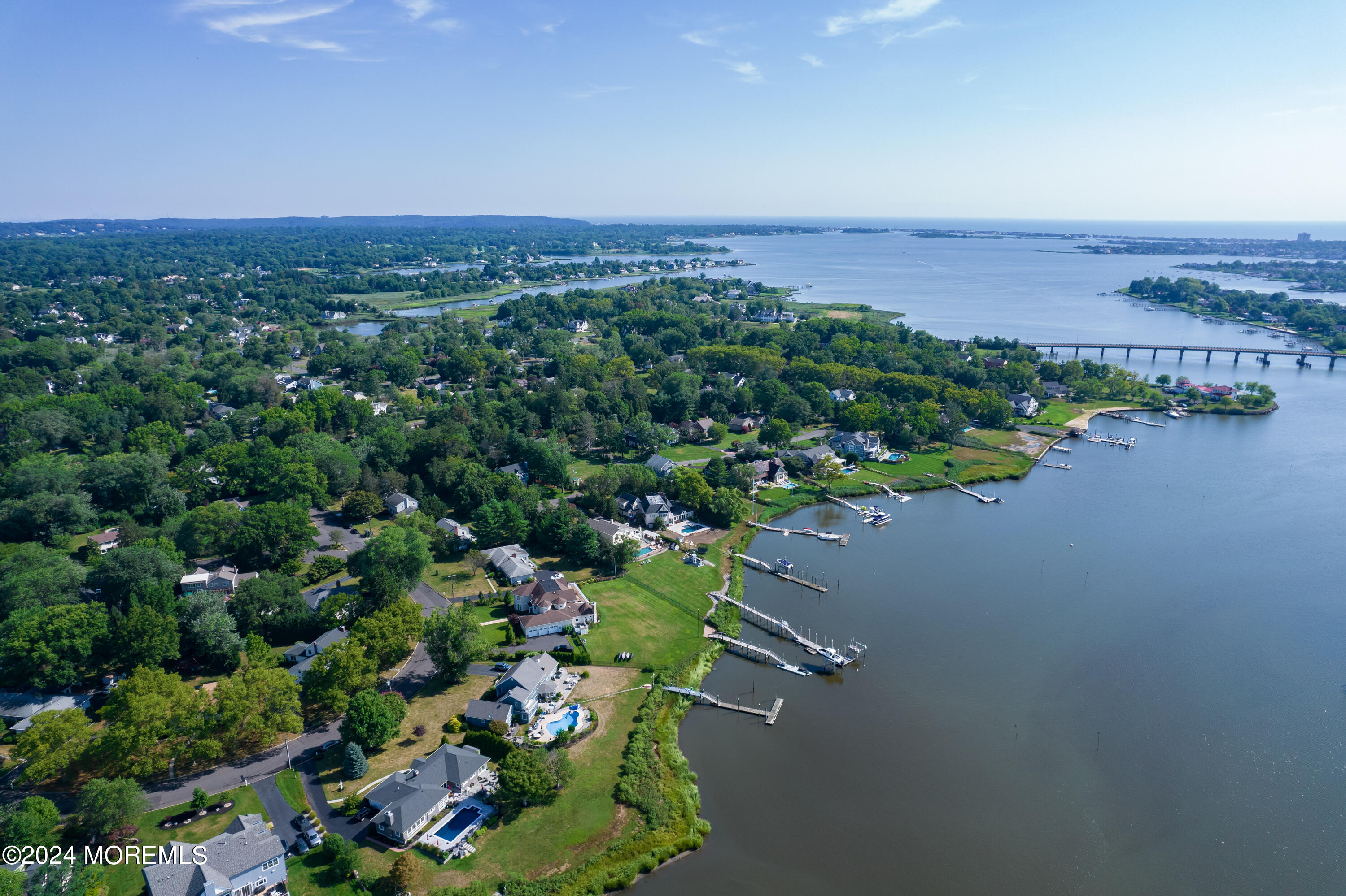 67 Rivers Edge Drive Little Silver, NJ 07739 - Photo 31 of 40 an aerial view of a city and mountain view in back
