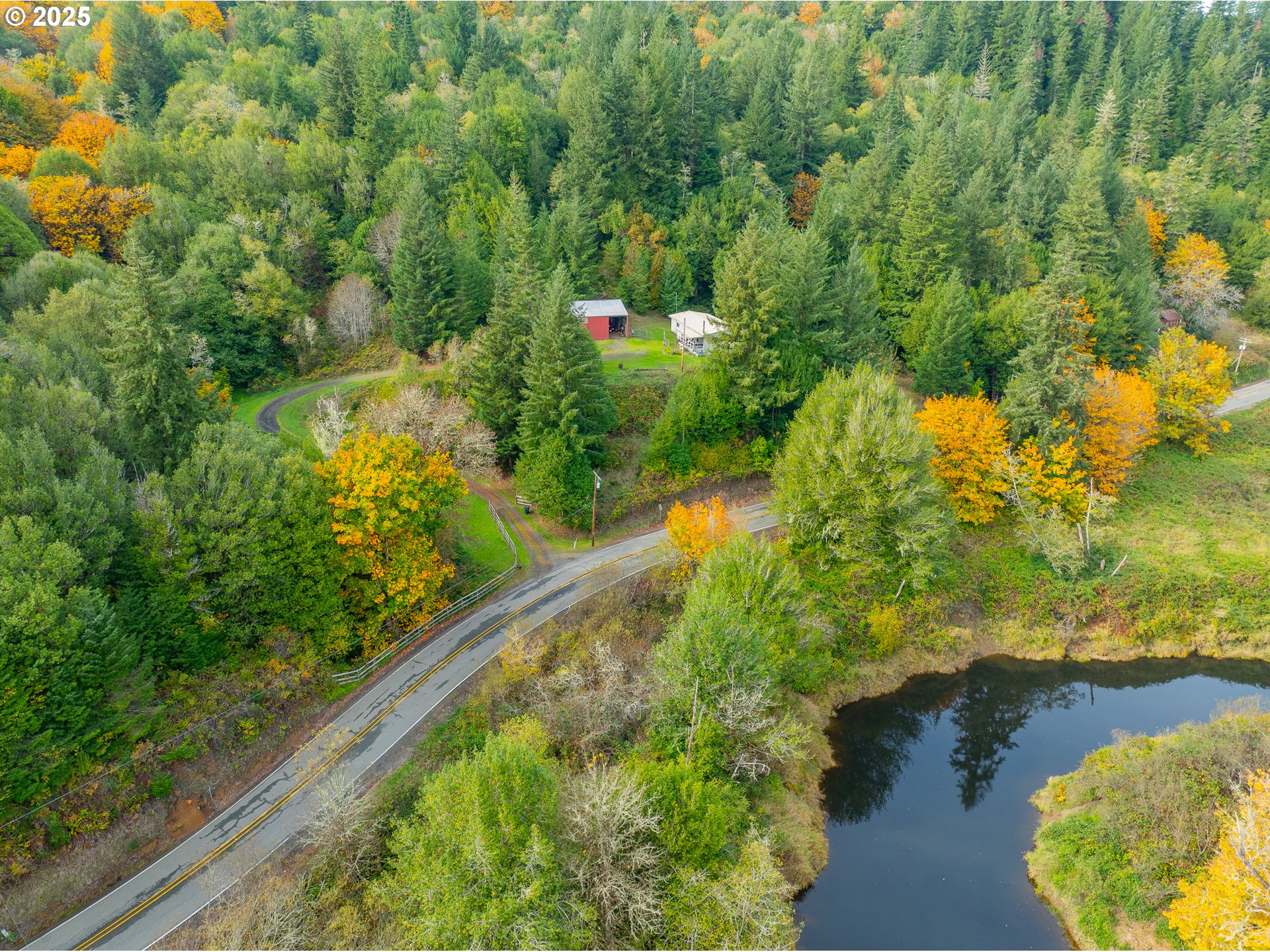 98785 Sitkum Lane Myrtle Point, OR 97458 - Photo 41 of 45 a view of lake