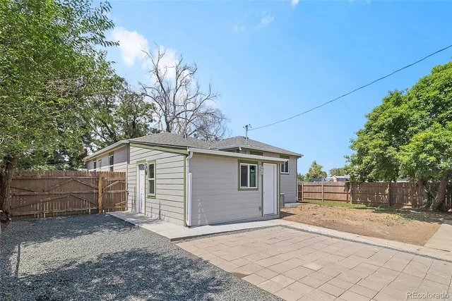 a backyard of a house