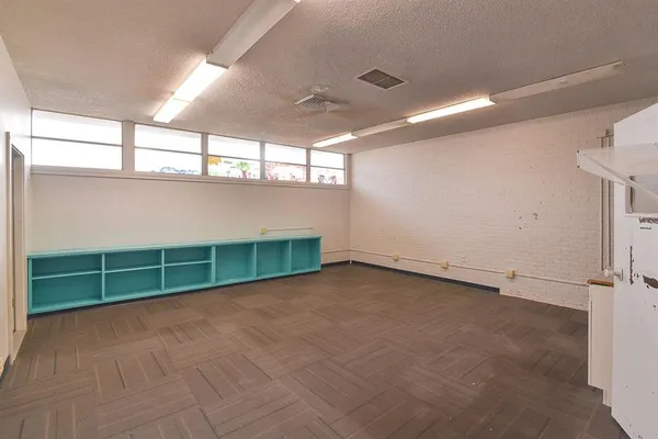 a room with furniture