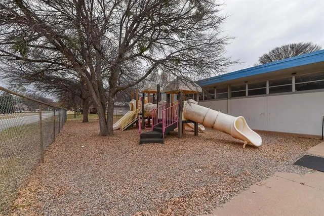 a view of a terrace with skyline