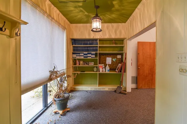 a view of storage and utility room