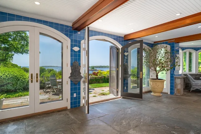 a view of an entrance door of the house