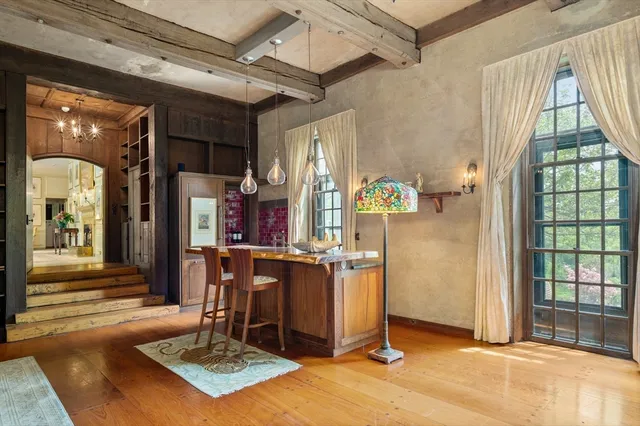 a view of a hallway with interior of the house