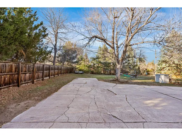 a view of open space with trees