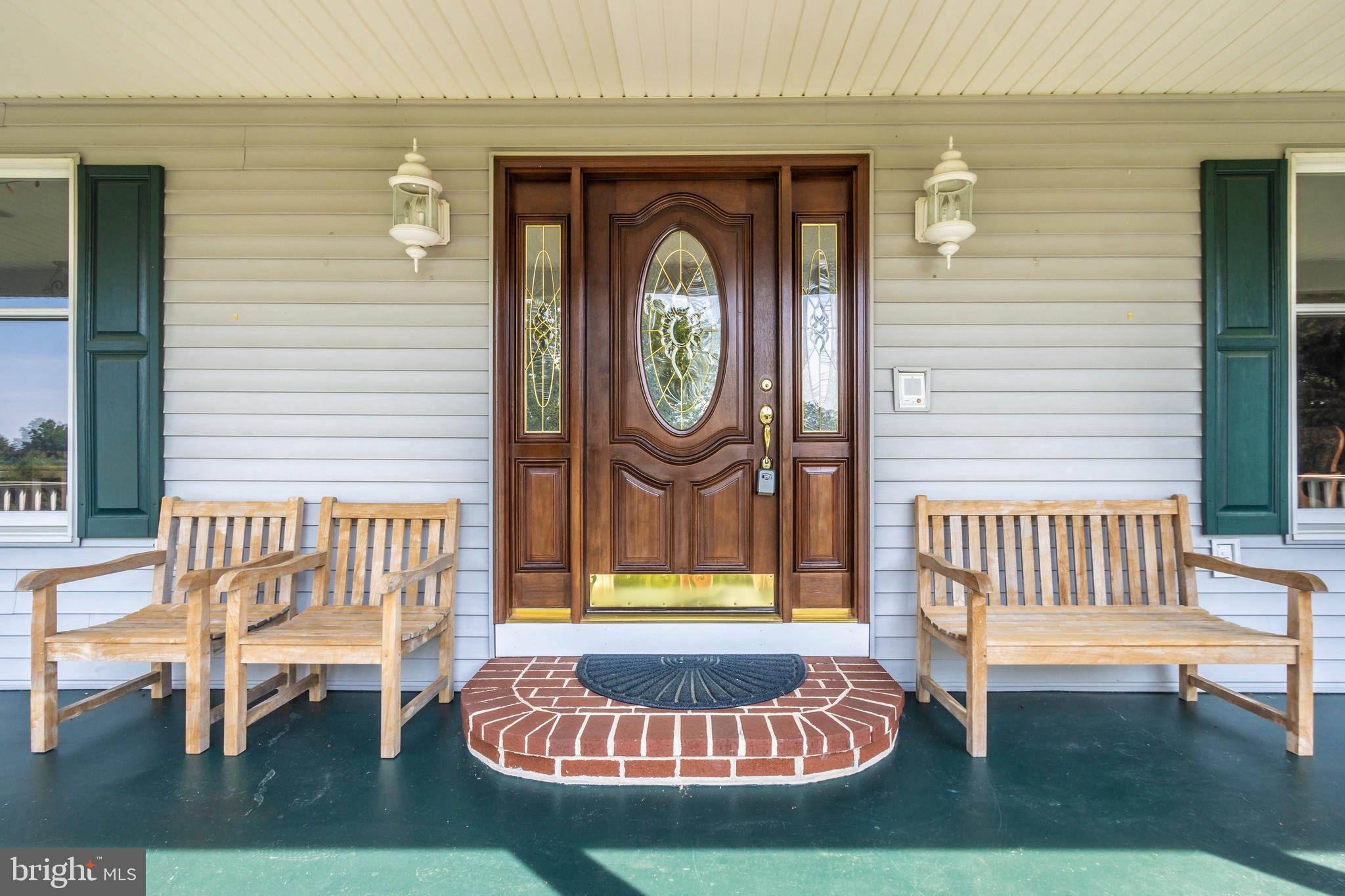 500 Morgan Station Road Woodbine, MD 21797 - Photo 9 of 79 Mahogany door, brick stoop