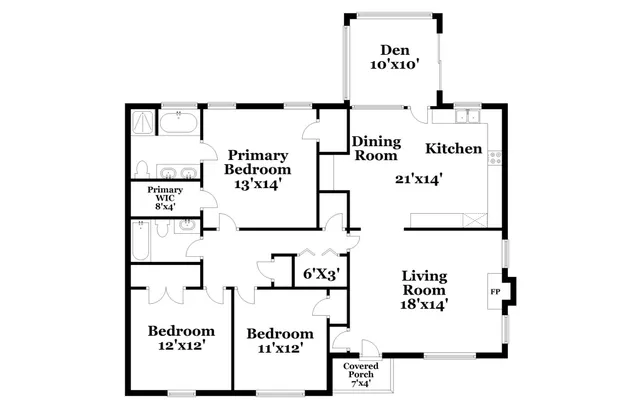 a view of backyard with a garden and deck