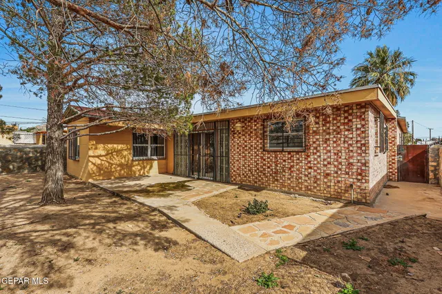 a backyard of a house