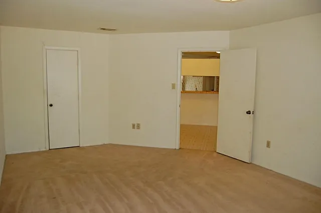 a view of an empty room