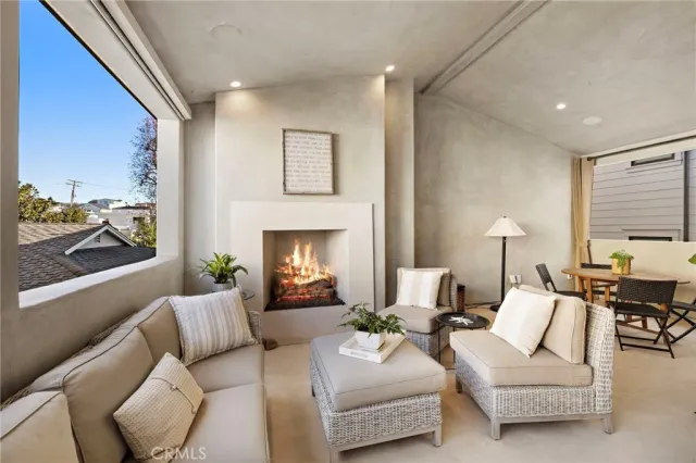 a living room with furniture and furniture