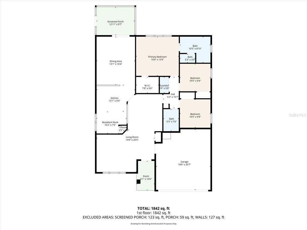 1712 Elk Spring Drive Brandon, FL 33511 - Photo 21 of 21 a picture of a room with a white wall and white walls