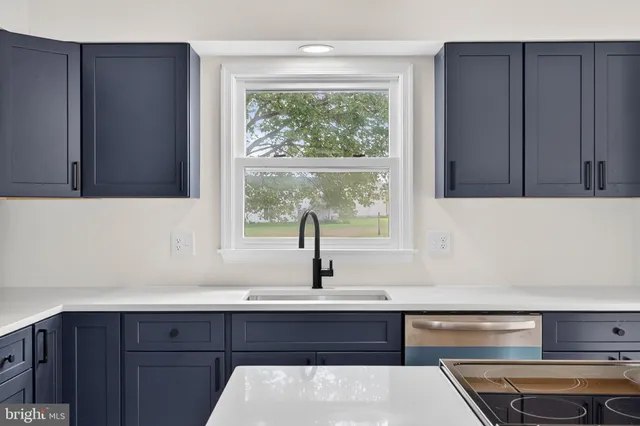 a kitchen that has a stove and a table in it