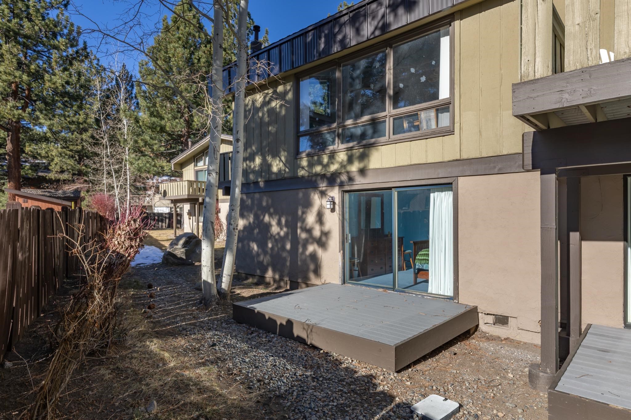 3251 Chateau Road, Unit 40 Mammoth Lakes, CA 93546 - Photo 28 of 31 Rear view of house featuring a deck